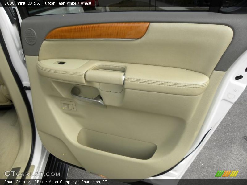 Tuscan Pearl White / Wheat 2008 Infiniti QX 56