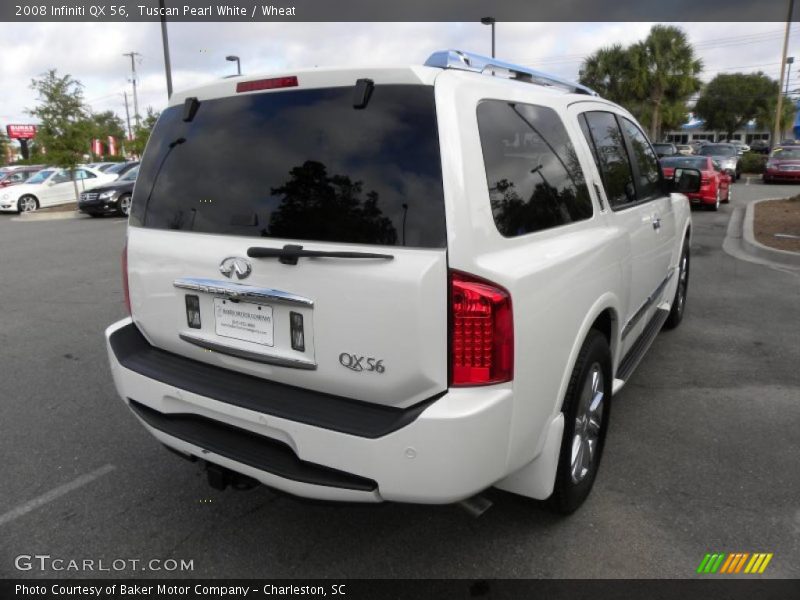 Tuscan Pearl White / Wheat 2008 Infiniti QX 56