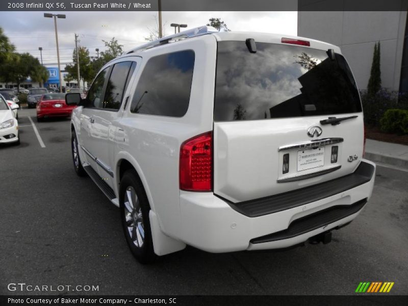 Tuscan Pearl White / Wheat 2008 Infiniti QX 56