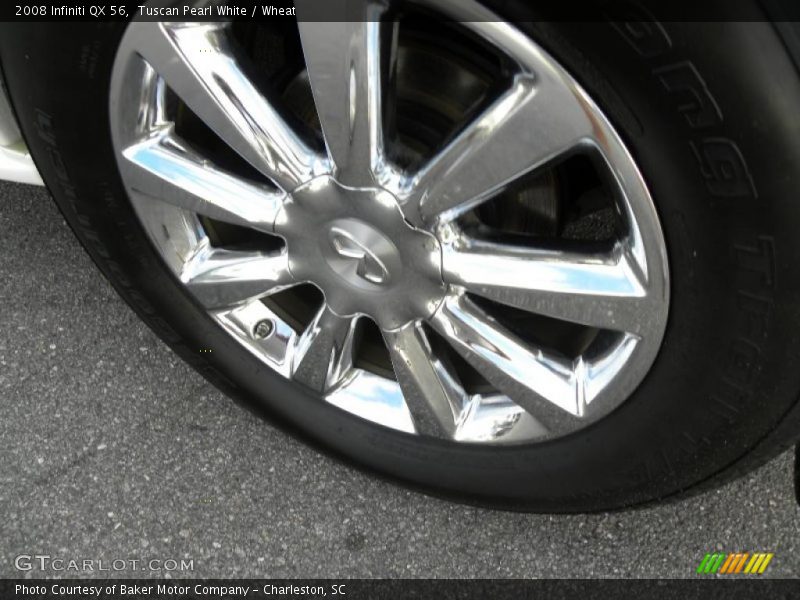 Tuscan Pearl White / Wheat 2008 Infiniti QX 56