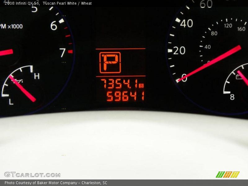 Tuscan Pearl White / Wheat 2008 Infiniti QX 56