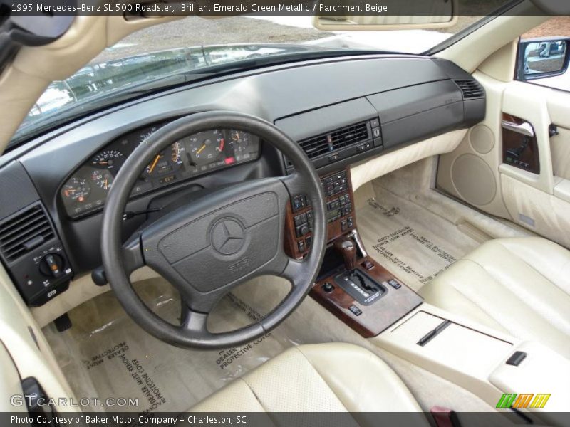 Parchment Beige Interior - 1995 SL 500 Roadster 