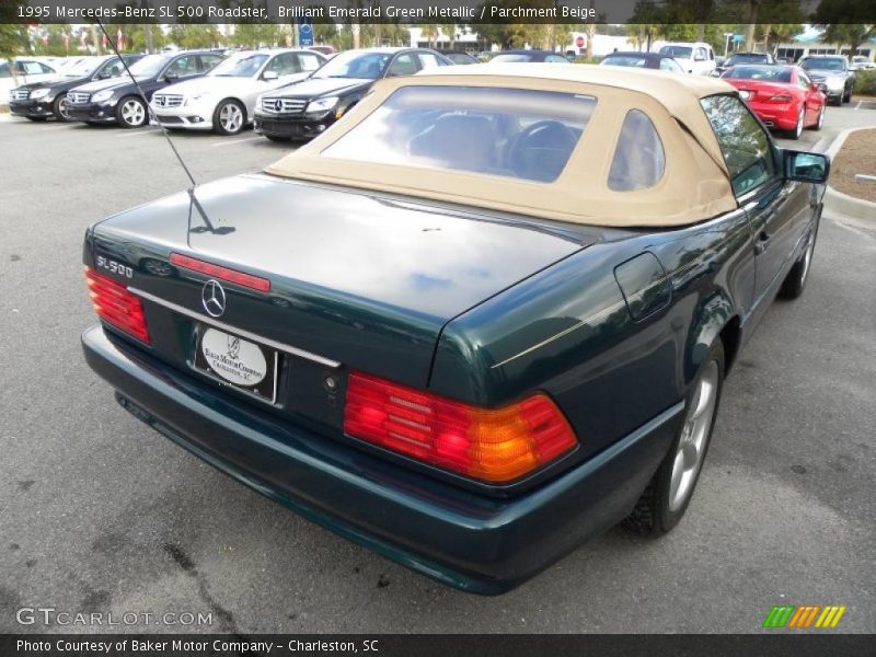 Brilliant Emerald Green Metallic / Parchment Beige 1995 Mercedes-Benz SL 500 Roadster