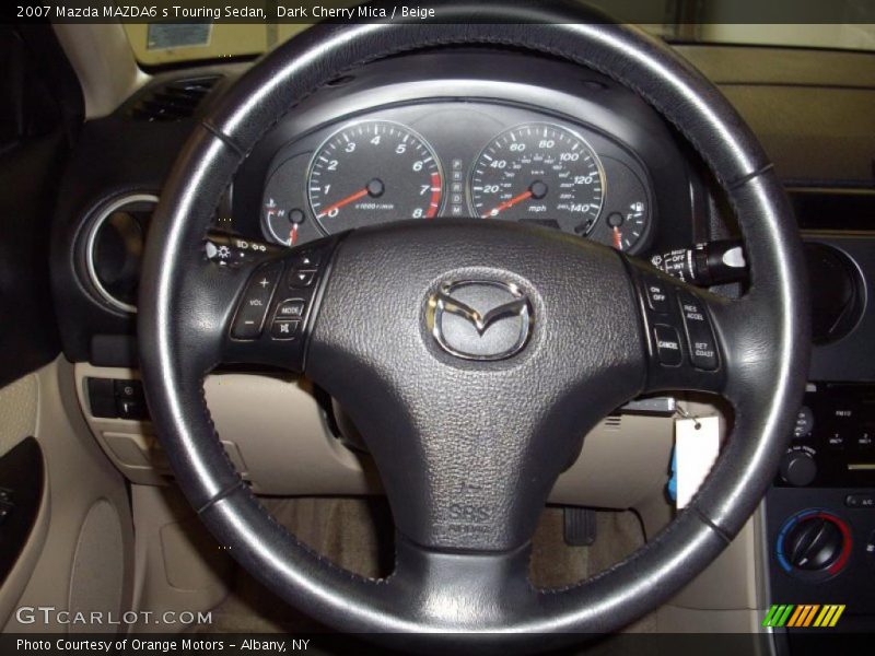 Dark Cherry Mica / Beige 2007 Mazda MAZDA6 s Touring Sedan