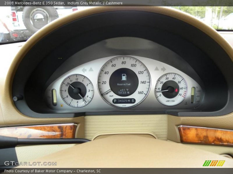 Indium Grey Metallic / Cashmere 2008 Mercedes-Benz E 350 Sedan