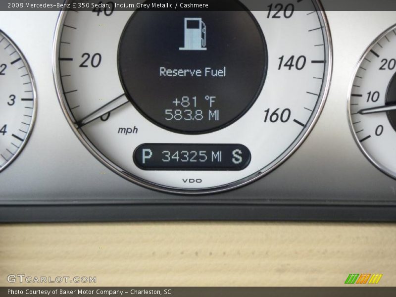 Indium Grey Metallic / Cashmere 2008 Mercedes-Benz E 350 Sedan