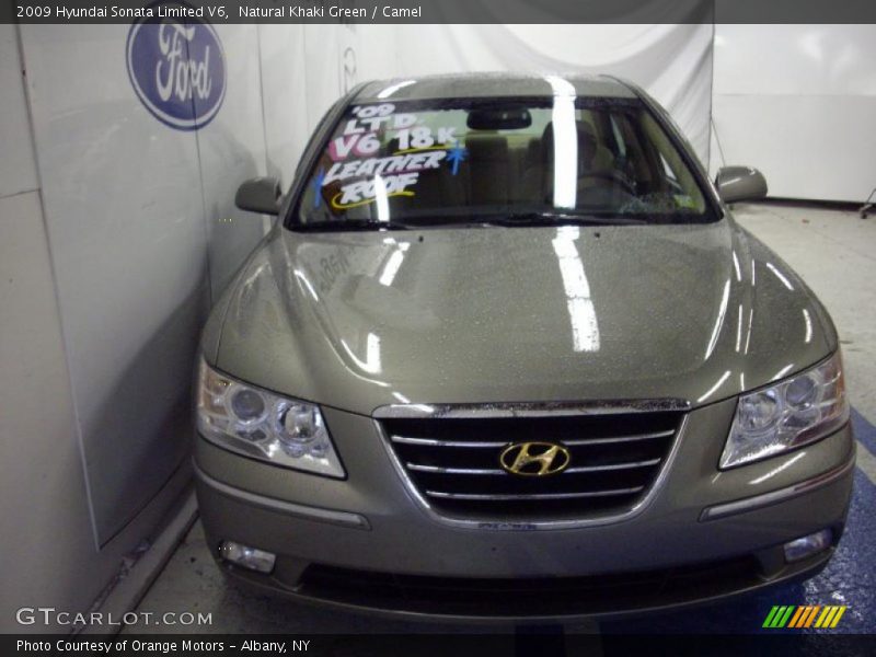 Natural Khaki Green / Camel 2009 Hyundai Sonata Limited V6