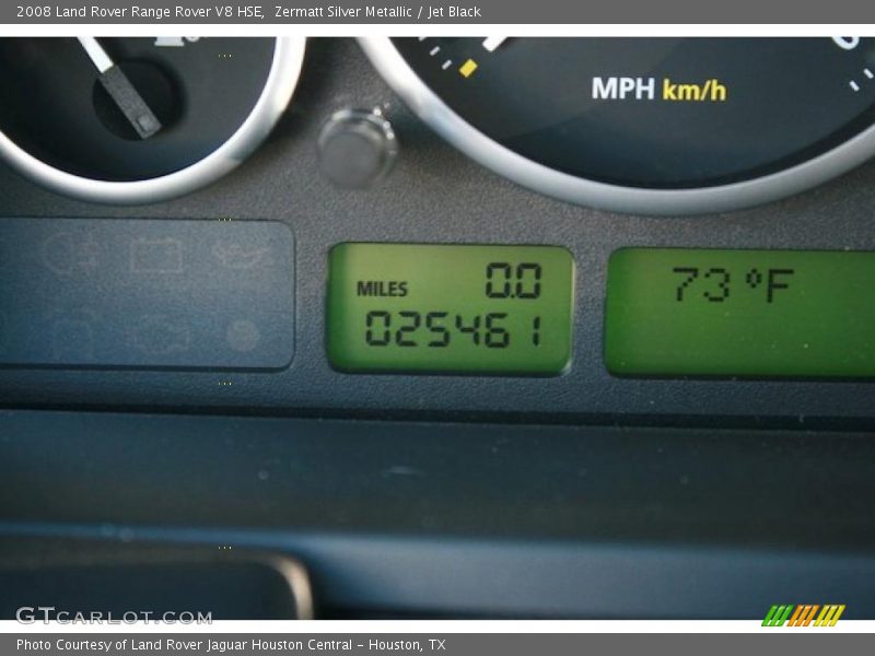Zermatt Silver Metallic / Jet Black 2008 Land Rover Range Rover V8 HSE