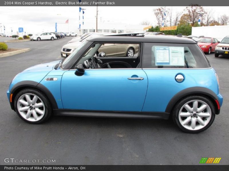 Electric Blue Metallic / Panther Black 2004 Mini Cooper S Hardtop