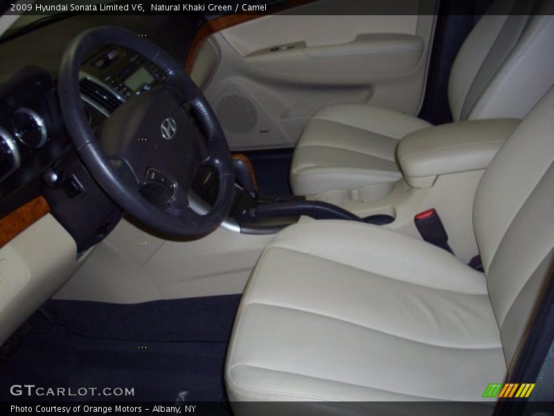 Natural Khaki Green / Camel 2009 Hyundai Sonata Limited V6
