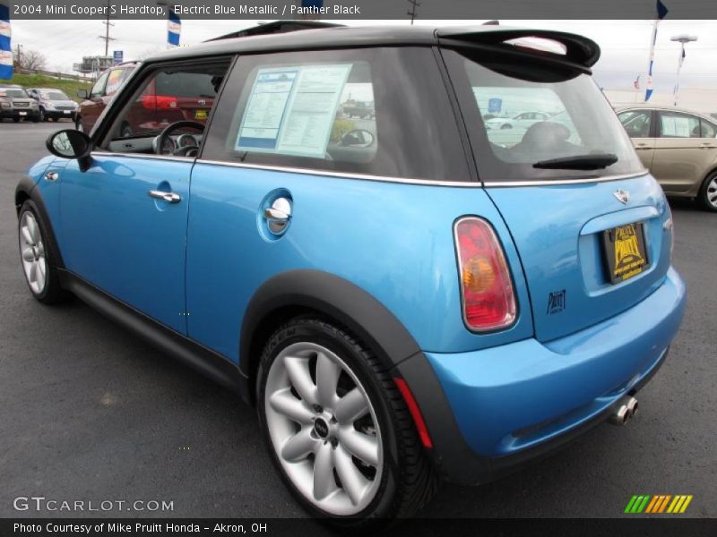 Electric Blue Metallic / Panther Black 2004 Mini Cooper S Hardtop