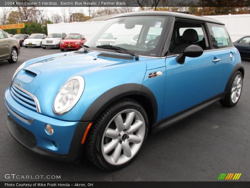 Electric Blue Metallic / Panther Black 2004 Mini Cooper S Hardtop