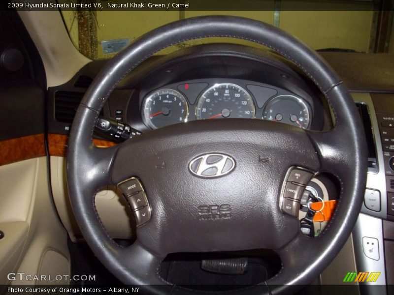 Natural Khaki Green / Camel 2009 Hyundai Sonata Limited V6