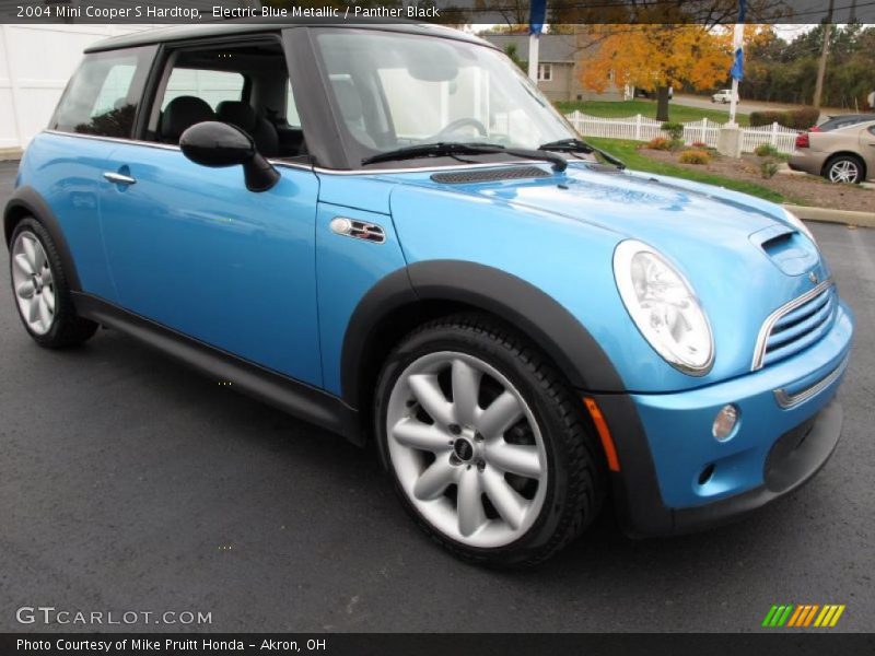 Electric Blue Metallic / Panther Black 2004 Mini Cooper S Hardtop