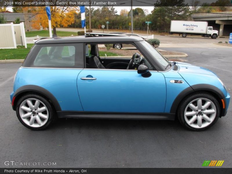 Electric Blue Metallic / Panther Black 2004 Mini Cooper S Hardtop