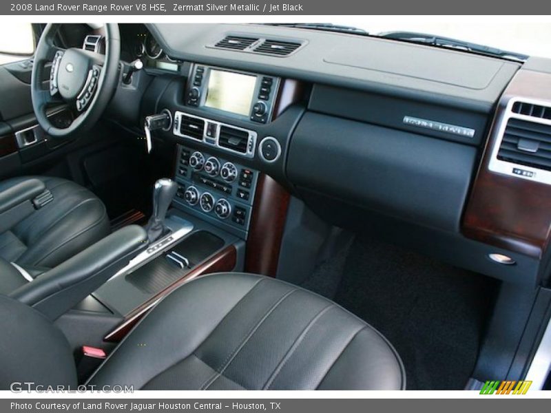 Zermatt Silver Metallic / Jet Black 2008 Land Rover Range Rover V8 HSE