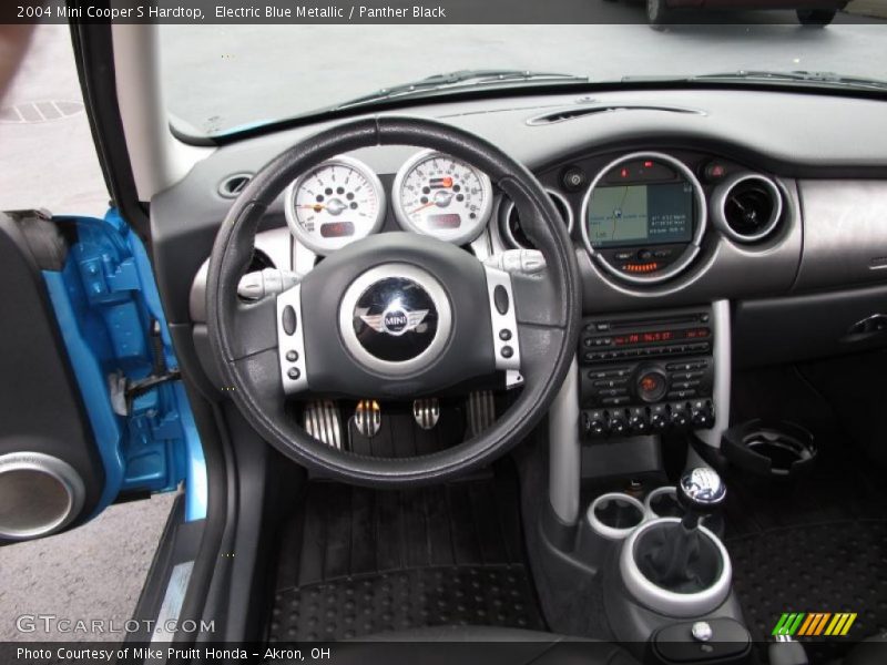 Electric Blue Metallic / Panther Black 2004 Mini Cooper S Hardtop