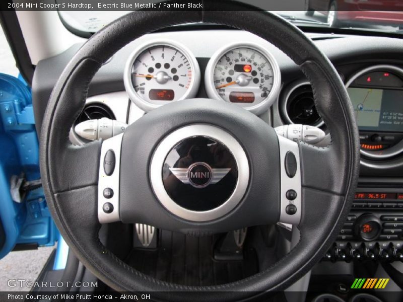 Electric Blue Metallic / Panther Black 2004 Mini Cooper S Hardtop
