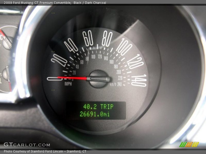 Black / Dark Charcoal 2009 Ford Mustang GT Premium Convertible