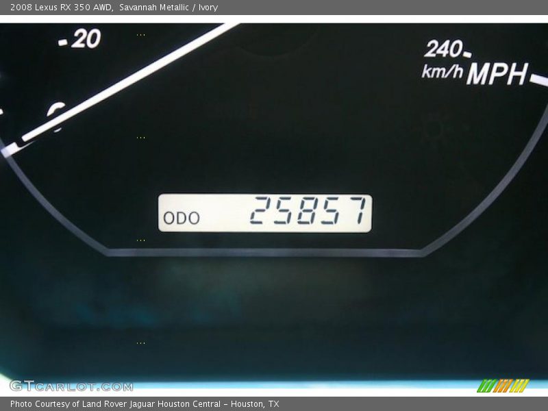 Savannah Metallic / Ivory 2008 Lexus RX 350 AWD