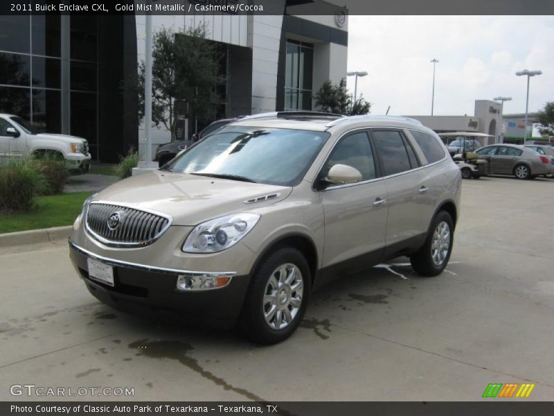 Gold Mist Metallic / Cashmere/Cocoa 2011 Buick Enclave CXL