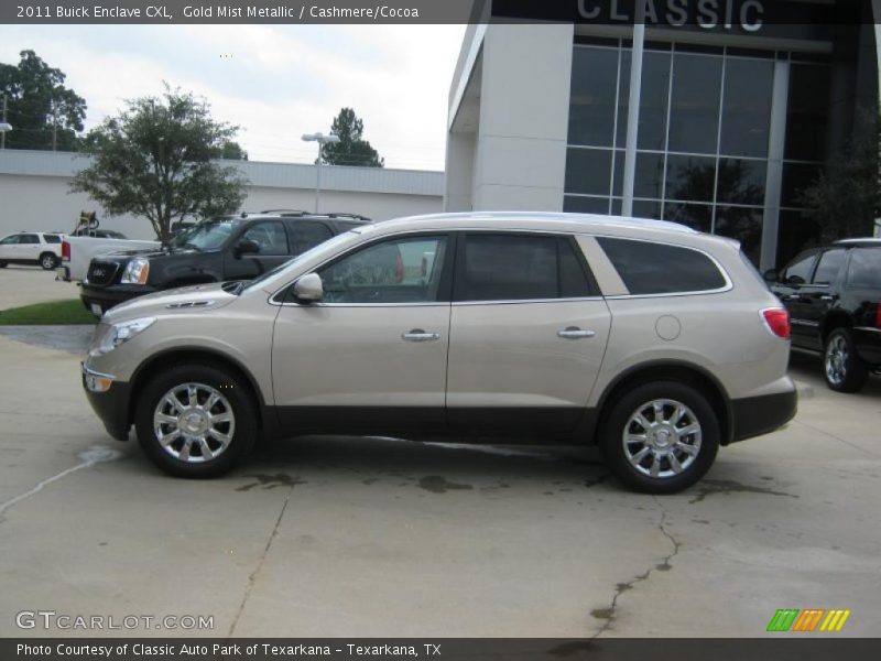 Gold Mist Metallic / Cashmere/Cocoa 2011 Buick Enclave CXL