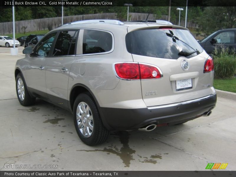Gold Mist Metallic / Cashmere/Cocoa 2011 Buick Enclave CXL