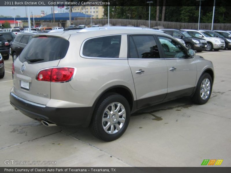 Gold Mist Metallic / Cashmere/Cocoa 2011 Buick Enclave CXL