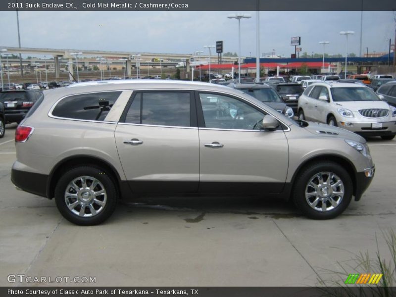 Gold Mist Metallic / Cashmere/Cocoa 2011 Buick Enclave CXL