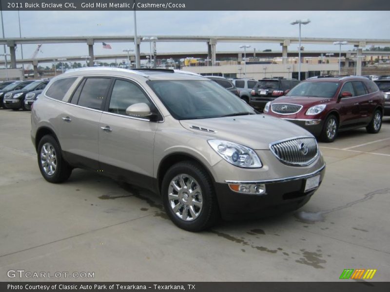 Gold Mist Metallic / Cashmere/Cocoa 2011 Buick Enclave CXL