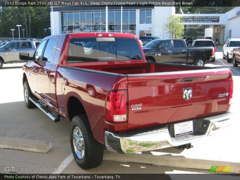 Deep Cherry Crystal Pearl / Light Pebble Beige/Bark Brown 2011 Dodge Ram 2500 HD SLT Mega Cab 4x4