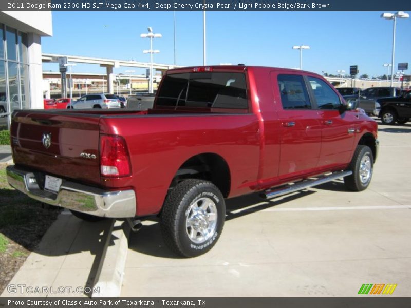 Deep Cherry Crystal Pearl / Light Pebble Beige/Bark Brown 2011 Dodge Ram 2500 HD SLT Mega Cab 4x4