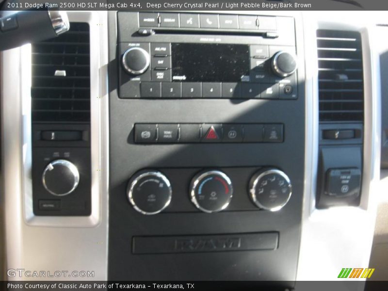 Deep Cherry Crystal Pearl / Light Pebble Beige/Bark Brown 2011 Dodge Ram 2500 HD SLT Mega Cab 4x4