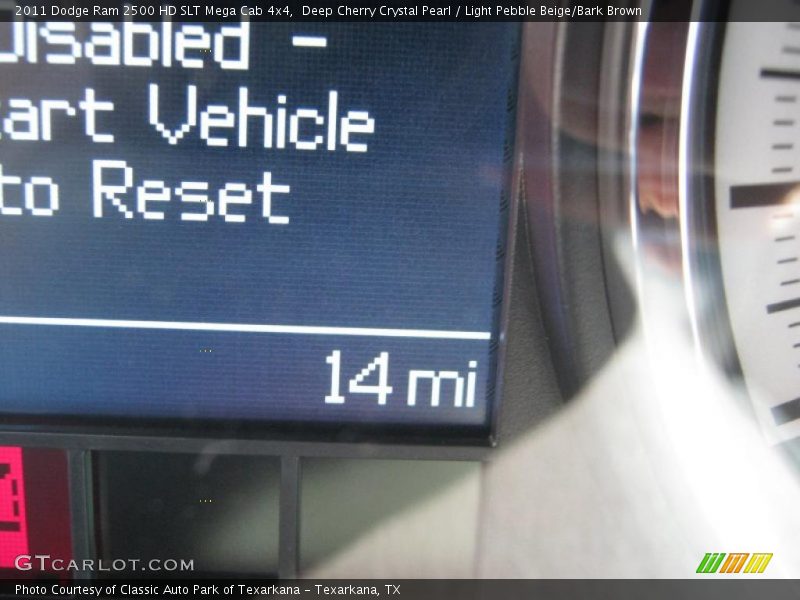 Deep Cherry Crystal Pearl / Light Pebble Beige/Bark Brown 2011 Dodge Ram 2500 HD SLT Mega Cab 4x4