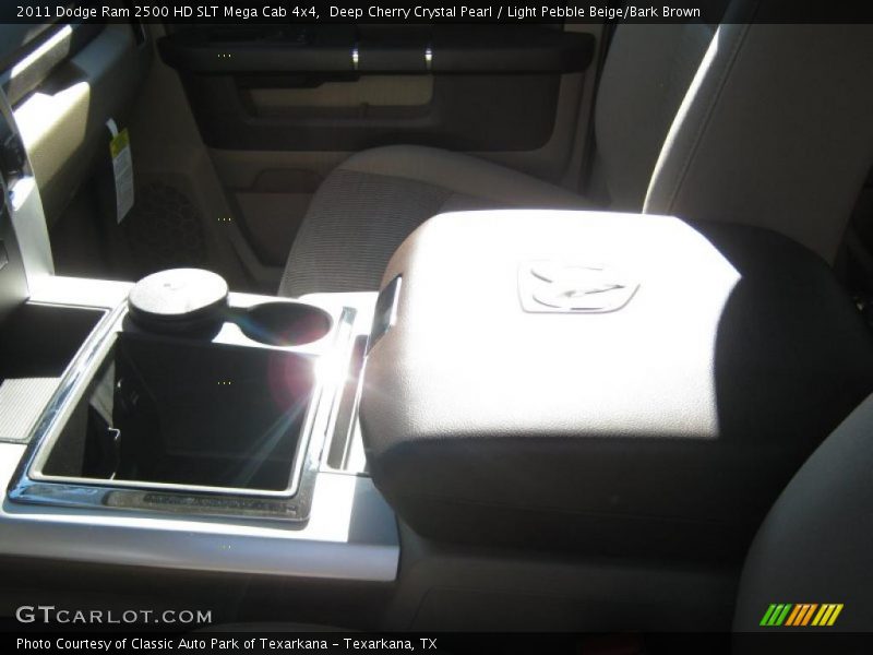 Deep Cherry Crystal Pearl / Light Pebble Beige/Bark Brown 2011 Dodge Ram 2500 HD SLT Mega Cab 4x4