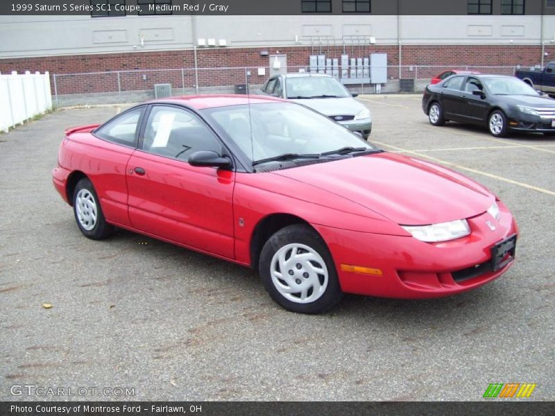 Medium Red / Gray 1999 Saturn S Series SC1 Coupe