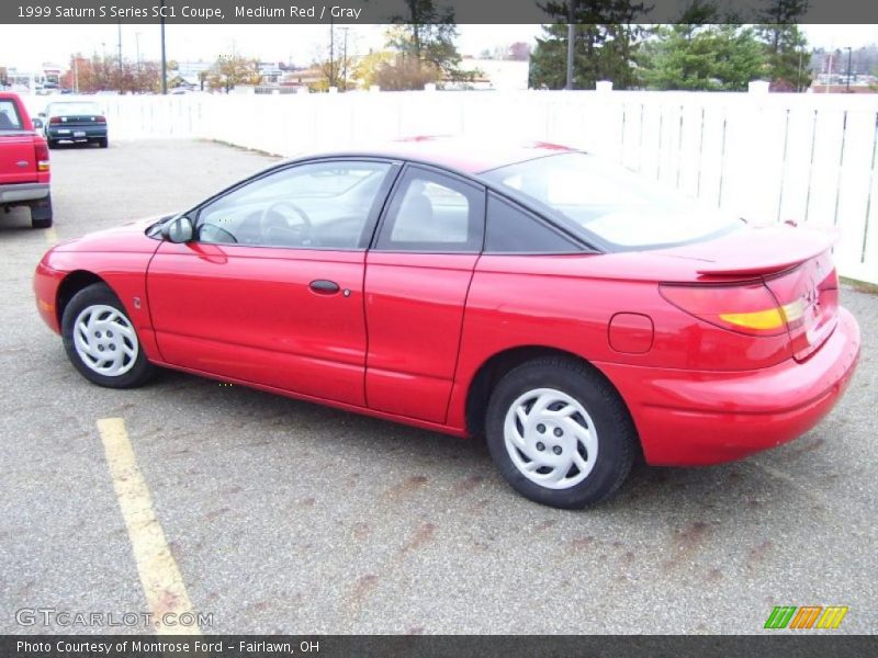 Medium Red / Gray 1999 Saturn S Series SC1 Coupe