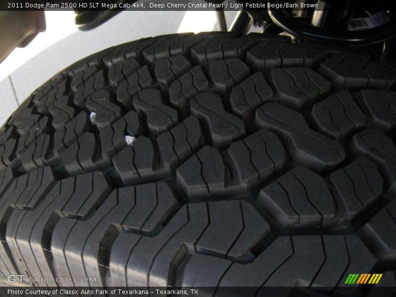 Deep Cherry Crystal Pearl / Light Pebble Beige/Bark Brown 2011 Dodge Ram 2500 HD SLT Mega Cab 4x4