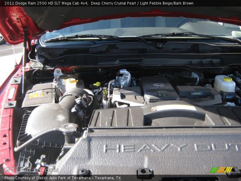 Deep Cherry Crystal Pearl / Light Pebble Beige/Bark Brown 2011 Dodge Ram 2500 HD SLT Mega Cab 4x4
