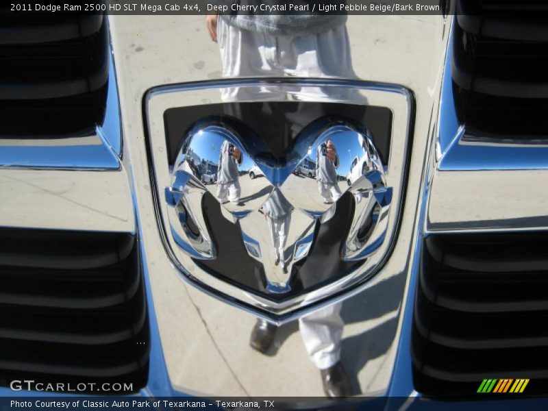 Deep Cherry Crystal Pearl / Light Pebble Beige/Bark Brown 2011 Dodge Ram 2500 HD SLT Mega Cab 4x4