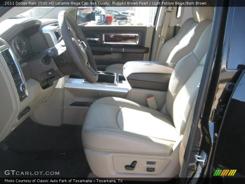Rugged Brown Pearl / Light Pebble Beige/Bark Brown 2011 Dodge Ram 3500 HD Laramie Mega Cab 4x4 Dually