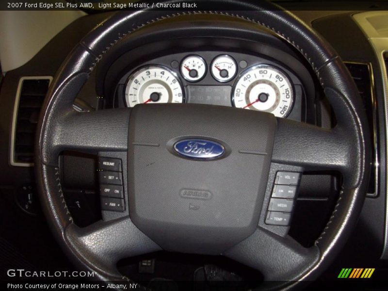 Light Sage Metallic / Charcoal Black 2007 Ford Edge SEL Plus AWD