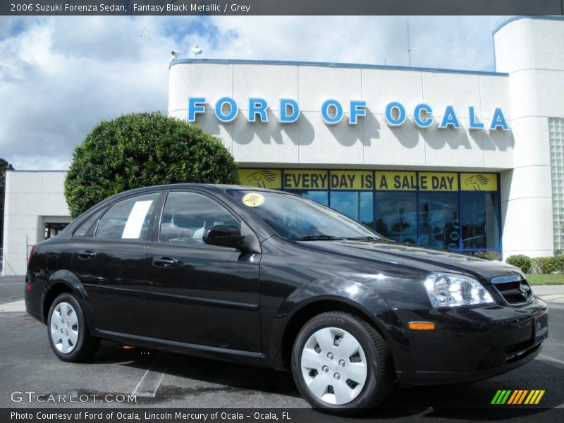Fantasy Black Metallic / Grey 2006 Suzuki Forenza Sedan