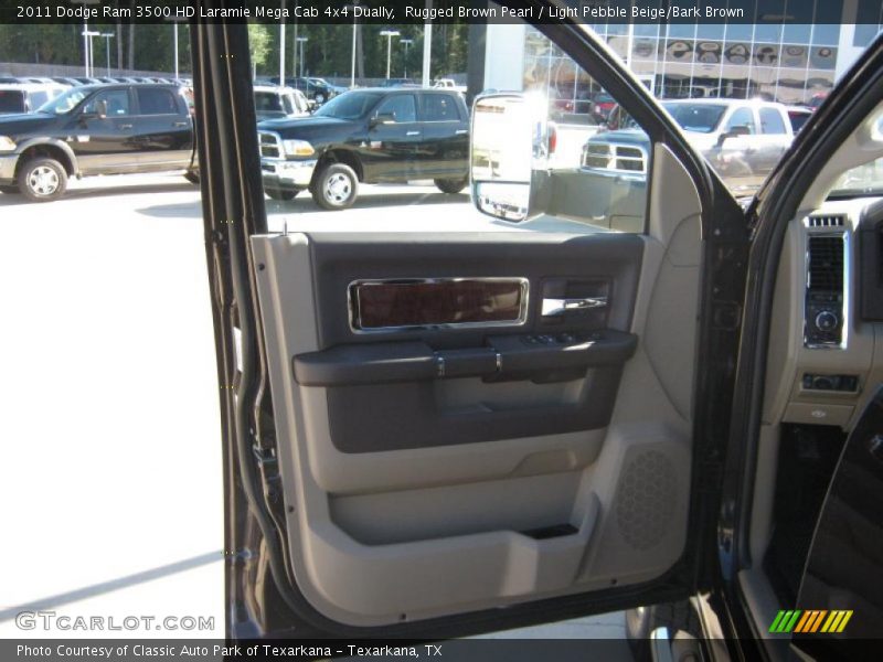 Rugged Brown Pearl / Light Pebble Beige/Bark Brown 2011 Dodge Ram 3500 HD Laramie Mega Cab 4x4 Dually