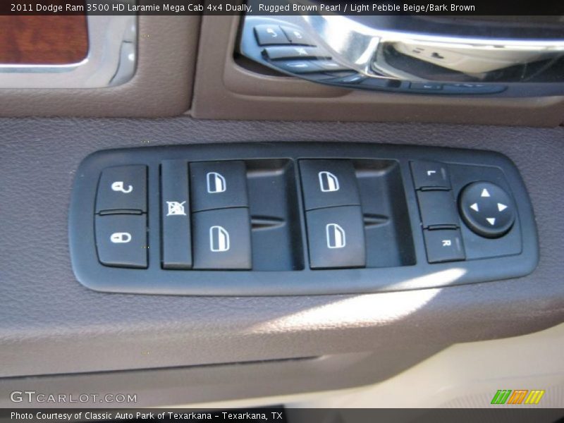 Rugged Brown Pearl / Light Pebble Beige/Bark Brown 2011 Dodge Ram 3500 HD Laramie Mega Cab 4x4 Dually