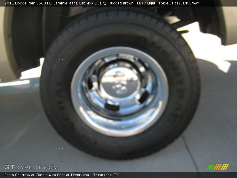 Rugged Brown Pearl / Light Pebble Beige/Bark Brown 2011 Dodge Ram 3500 HD Laramie Mega Cab 4x4 Dually