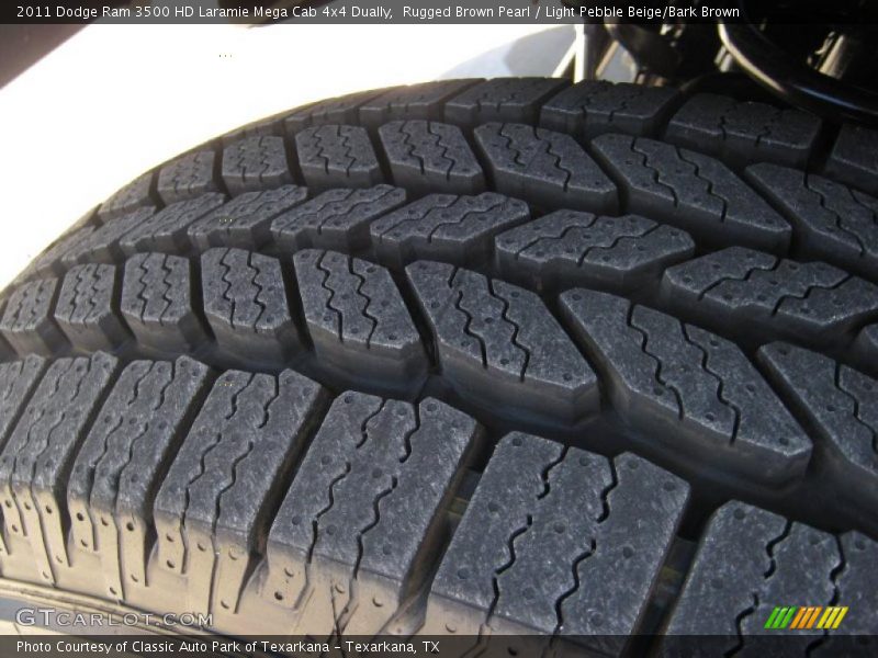 Rugged Brown Pearl / Light Pebble Beige/Bark Brown 2011 Dodge Ram 3500 HD Laramie Mega Cab 4x4 Dually