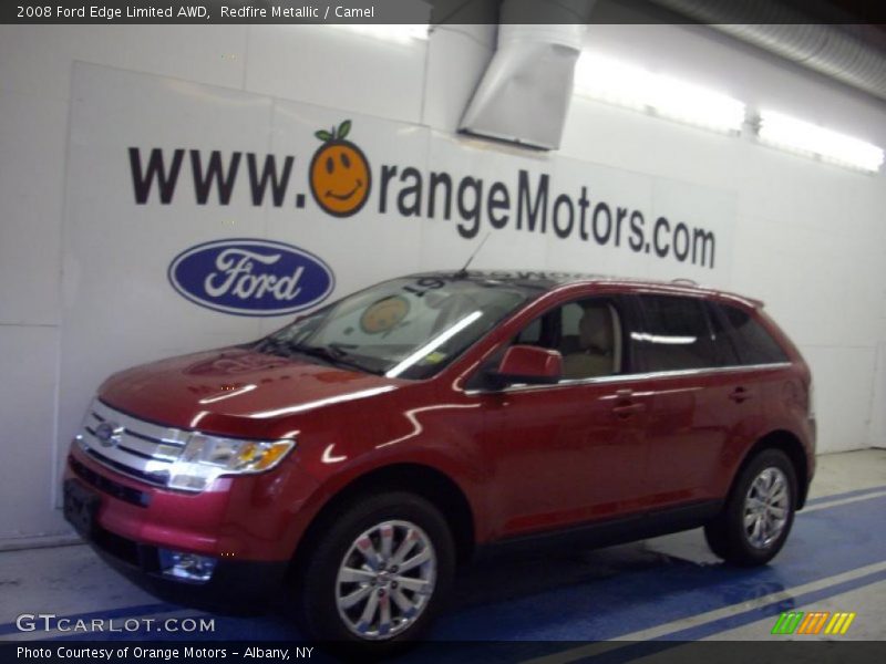 Redfire Metallic / Camel 2008 Ford Edge Limited AWD