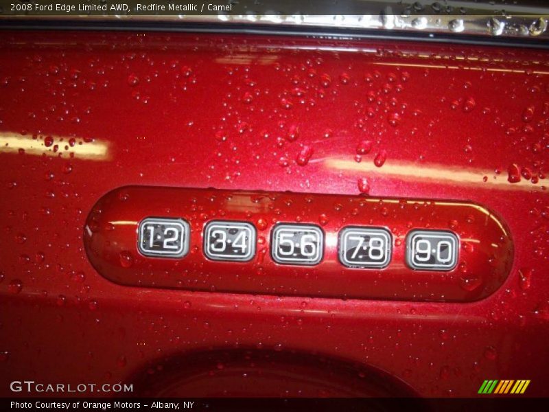 Redfire Metallic / Camel 2008 Ford Edge Limited AWD