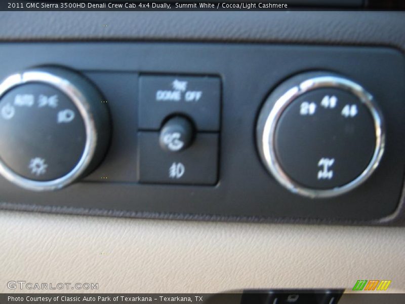 Summit White / Cocoa/Light Cashmere 2011 GMC Sierra 3500HD Denali Crew Cab 4x4 Dually